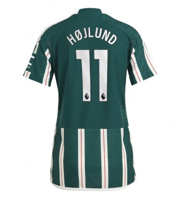 Manchester United Rasmus Hojlund #11 Replica Away Stadium Shirt for Women 2023-24 Short Sleeve